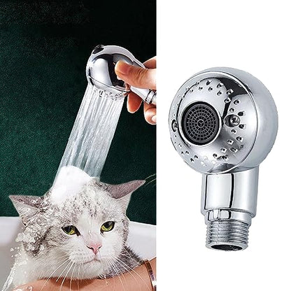 MANON ROSA Dog Shower Attachment - High-Pressure 2-Mode Handheld Sprayer with Universal Hose Interface for Small Medium Large Pets: Puppies Cats Kittens- Ideal for Bathing Massaging Grooming