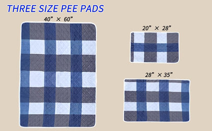 Washable Pee Pads for Dogs with 4-Layer Integrated Waterproof Design, Reusable Super Absorbent Non-Slip Puppy Pads for Crate Training, Home Floor Protection , 20‘’×28‘’ Pack of 2 - size: 20"×28" Pack of 2