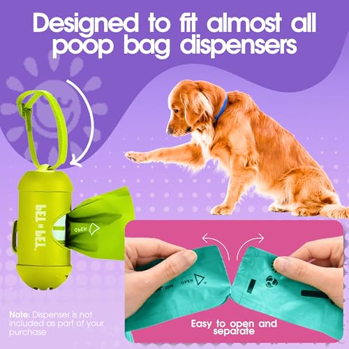 Pet N Pet 720 Counts Lavender Scented, Colorful Poop Bags for Dogs, 41% Plant Based & 59% PE Dog Poop Bags Rolls, Extra Thick Dog Waste Bag, Doggy Bag - size: 720 Count