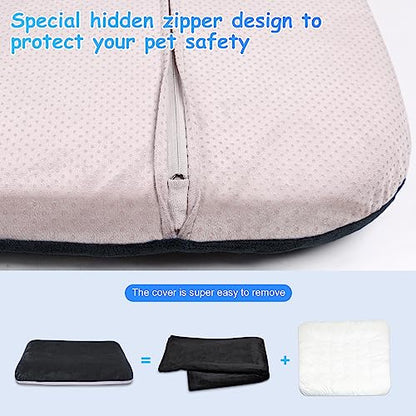 Magic Dog Super Soft Extra Large Dog Bed, 47 Inches Jumbo Orthopedic Foam Pet Beds with Anti Slip Bottom, Dog Sleeping Mattress with Removable and Washable Cover, Dark Grey XL - color: Dark Grey, size: 47.0"L x 39.0"W x 5.0"Th