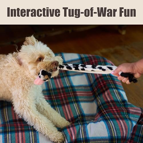 SPOT Skinneeez Crinklers Cow 23-Inch Stuffing-Free Squeaky Dog Toy – Interactive Plush Toy for Medium & Large Dogs – Mess Free Play for Light & Moderate Chewers - style: Large Cow