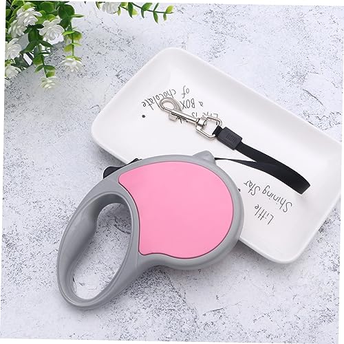 COLLBATH 5m Retractable Dog Leash Pet Leash Braking System Telescopic Traction Rope One- for Pet Dogs