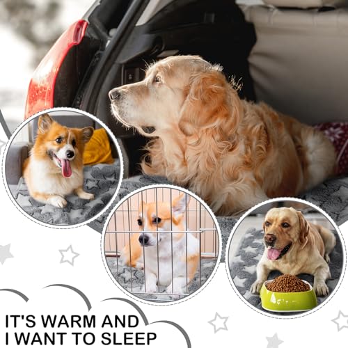 Tranqun 4 Pcs Waterproof Dog Puppies Cat Blankets Bed Mat Washable Crate Kennel Whelping Pads Reusable Pet Pee Pad Soft Reversible Pet Training Pads Sleep Floor Mat Guinea Pig Liner - color: Gray