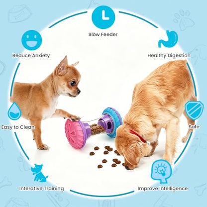 BoYoYo Interactive Dog Toys, Dog Puzzle Toys for Smart, Dog Enrichment Toy to Keep Them Busy, Rose - color: Rose