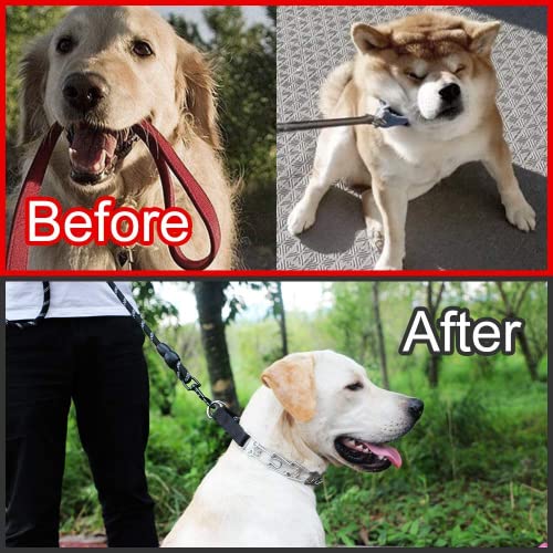 Dog Prong Collar, Adjustable Dog Training Collar with Quick Release Buckle for Small Medium Large Dogs (Silver, M/3.0mNeck: 16"-18'' Weight:50 lbs) - color: Silver, size: M/3.0mm (Neck: 16"-18" Weight: 50 lbs)