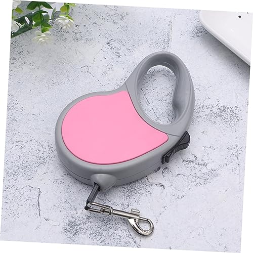 COLLBATH 5m Retractable Dog Leash Pet Leash Braking System Telescopic Traction Rope One- for Pet Dogs