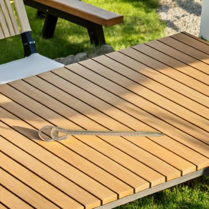 GLEAVI Heavy Duty Iron Livestock Tie Out Stakes Sturdy Ground Nails 5pcs for Securing Tents and Yard Use Portable Camping Pet Ground Spike for Large Animals