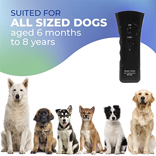 Ultrasonic Dog Trainer – PetGentle Training Device for Dogs, Barking Deterrent & Dog Repeller, Stop Barking & Correct Bad Behavior, Humane Alternative to Shock Collars, Indoor & Outdoor Use