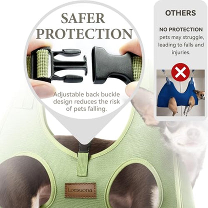 Dog Grooming Hammock – for Dogs Cat Grooming Hammock,Dog Sling for Nail Trimming with Dog Nail Clippers for Small Dogs,Dog Hammock for Nail Trim,Dog Hanging Harness for Nail Trimming - size: XS ( Legs Distance :3.3-9" / Max W：20lb )