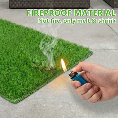 Dog Grass Potty Pad Replacement Turf – Artificial Dog Pee Patch for Potty Training – Synthetic Pet Grass Mat for Indoor Puppy Toilet Tray – Durable Turf Pad for Dogs