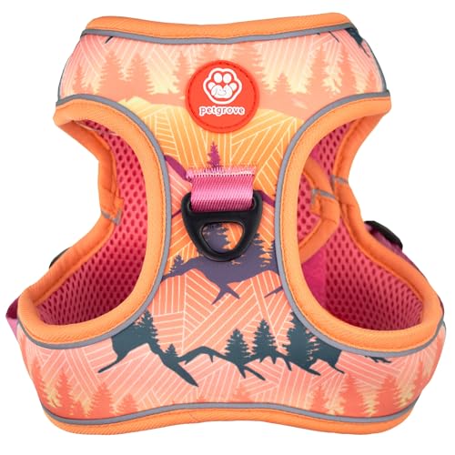 Step in XXS Dog Harness and Puppy Harness – No Pull No Choke Reflective Mesh Vest with Front & Back Clips for Tiny Small Breed Dogs (Sierra Mountains, XXS) - color: Sierra Mountains, size: XXS