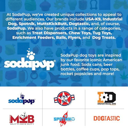 SodaPup Tough Bone – Durable Nylon Dog Chew Toy Made in USA from Non Toxic Pet Safe Food Safe Material for Aggressive Chewers, Dental Support, Mental Stimulation, Fresh Breath, & Problem Chewing - color: Brown Toughbone