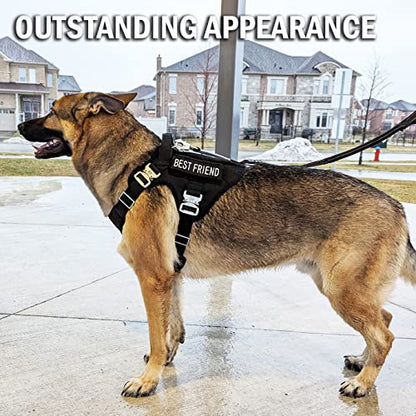 Pets ProMax Tactical Dog Harness – Military-Grade, All-Metal Buckles, No Plastic, Waterproof Vest with Control Handle – No-Pull, No-Choke Design for Small Dogs (Red, S) - color: Red, size: Small (S)