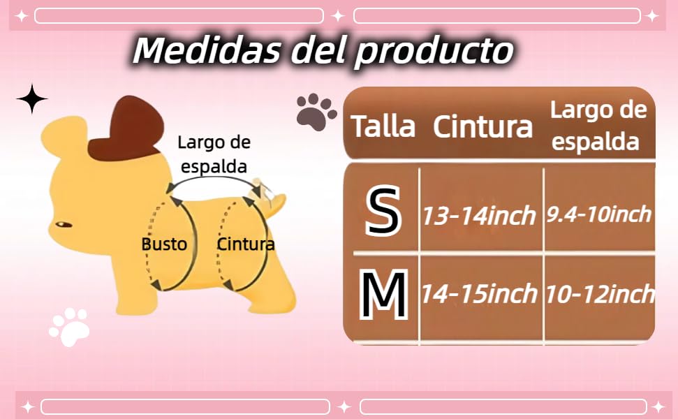 Dog Diaper Washable Reusable Female Puppy Sanitary Panty Adjustable Suspender for Heat Cycle Incontinence Protection 100 Machine Washes Leak Proof Design for Teddy Small Breed Dogs Travel Home Use - size: M/12