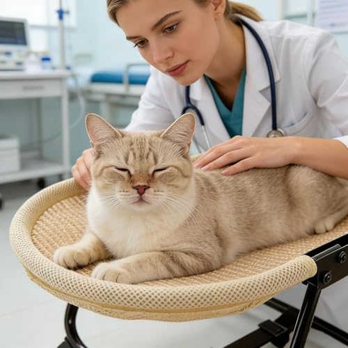Outdoor Dog Bed - Portable Foldable Washable Non Slip Cot,Foldable 22.44 x 16.14 x 10.23Inch Lifted Dog Bed | for Pets Cats Kitten Puppy Sleep Rest Camping Travel - size: C