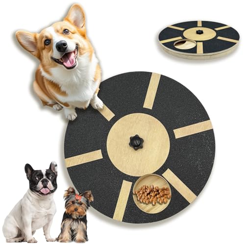 Dog Nail Scratch Pad with Treat Box, Upgraded Rotating Dog Nail Scratch Board with Adjustable Resistance, Interactive Dog Nail File Toy for Paw Scratch Training, Nail Trimmer Alternative