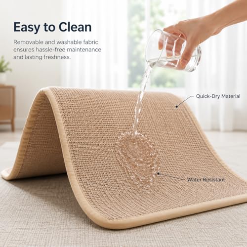 for Canine for Travel, Portable Dog Settle Mat, 70x55cm Brown Textile, Washable Resistant Non-Slip Dog Crate Mat