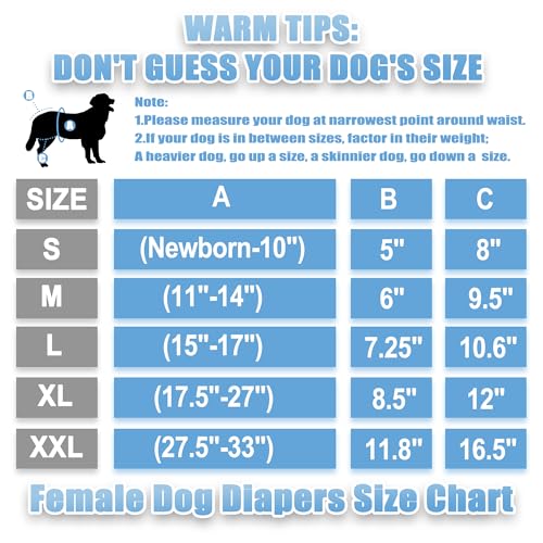 wegreeco Cooling Dog Diapers Female, Reusable Dog Cooling Diapers, High Absorbent Puppy Doggie Panties for Heat, Excitable Urination, or Incontinence, Self-Cooling, 5 Pack(Elegant, Small) - size: Small