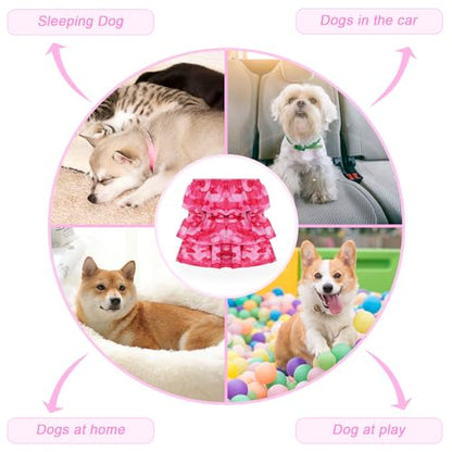 Cathy Doll 3 Pack Premium Reusable Washable Dog Diapers for Female Dogs in Heat Period Incontinence Puppy Training Highly Absorbent Leak-Proof Durable Pink (M) - size: M