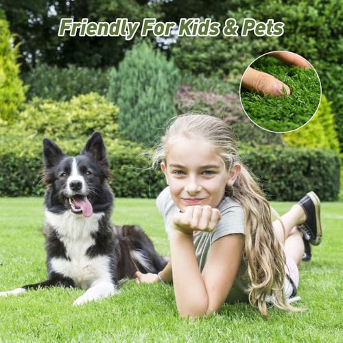 Artificial Turf Grass Outdoor, 3FTx5FT Realistic Fake Grass Rug, Premium Pet Pad & Synthetic Lawn Mat for Garden, Landscape, Patio, Balcony, 15 Sq Ft, Elegant & Durable (3 * 5 FT) - size: 3' x 5' (Rectangular)
