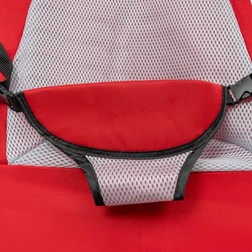 Pet Rocking Chair, Portable Dog Rocker Bed Chair 4 Modes Adjustments Pet Rocker Bed Washable Removable Small Dogs Cots Sofa Beds for Pets Under 33lbs/15Kg (Red) - color: Red