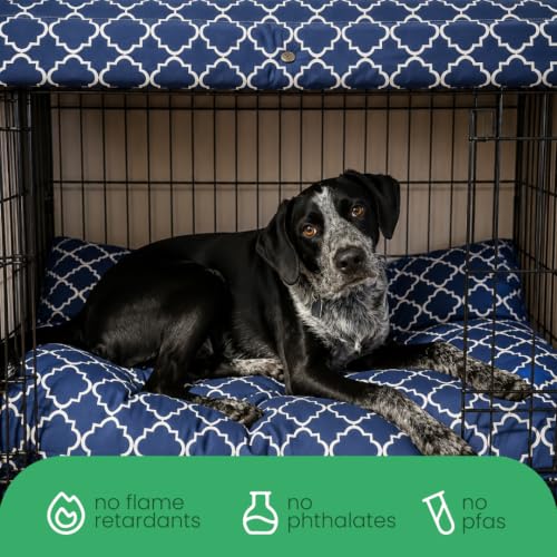 Molly Mutt Romeo & Juliet 54" Crate Cover - color: Romeo & Juliet, size: 54.0"L x 37.0"W x 45.0"H