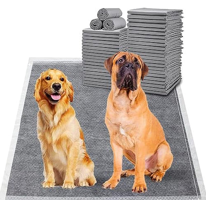 BinetGo Disposable Pee Pads for Dogs, 35 Count 30" x 36" XX-Large Wee Wee Pads for Dogs, Extra Absorbent Puppy Pads, Pet Training Pads for Dog, Charcoal Puppy Pee Pad for Indoors - size: XXL - 30" X 36"