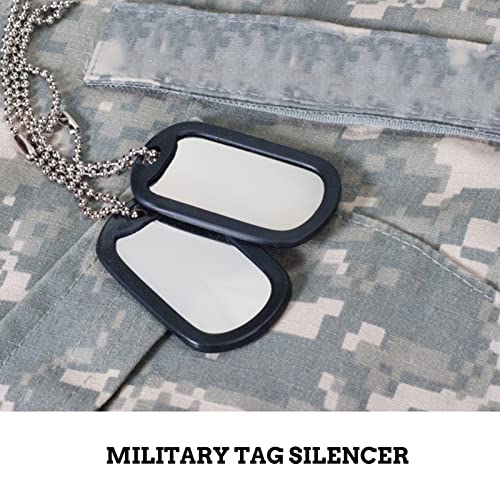 12pcs Dog Rubber tag Silencer Dog tag Cover id Silencer Silicone