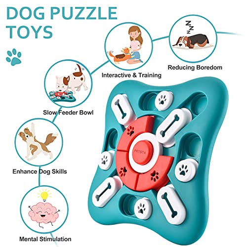 PETSTA Dog Puzzle Toys & Treat Dispensing Dog Enrichment Toys
