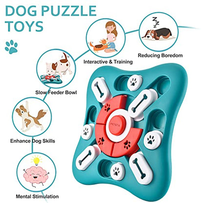 PETSTA Dog Puzzle Toys & Treat Dispensing Dog Enrichment Toys