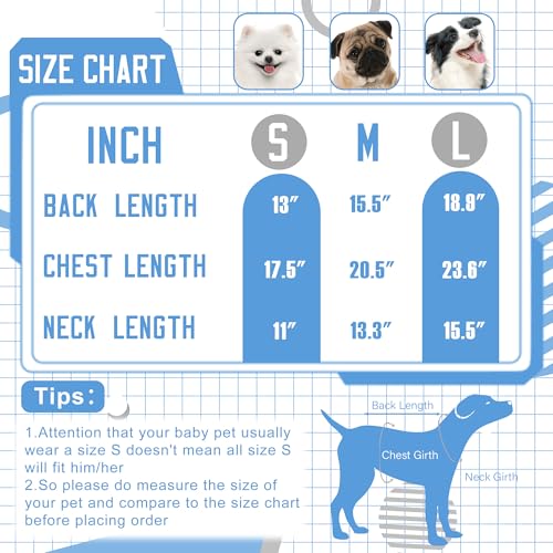 Detroit Small Dog Sweater Football Theme Turtleneck Knit Dog Sweaters for Small Pets Warm Winter Cat Dog Clothes - color: Skyblue&gray, size: Large
