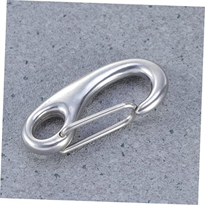 4pcs Stainless Steel Pet Id Tag Clips for Dogs and Cats Quick Connect Clamps for Easy Collar Changes and Tag Transitions