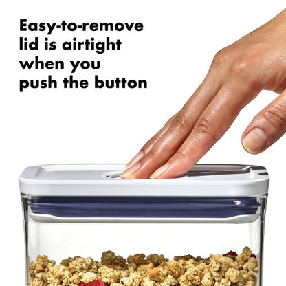 OXO Good Grips POP Container - Rectangle Medium 2.7 Qt - color: White, size: 2.7 Qt - Rectangle