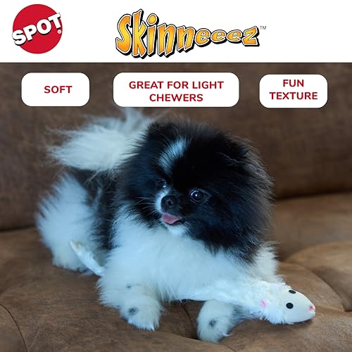 SPOT Skinneeez Crinklers Lamb - Stuffing-Free Dog Toy with Crinkle & Squeaker Sounds, Durable for Moderate Chewers, Tug Toy for Small Dogs & Puppies, 14in - style: Small Lamb