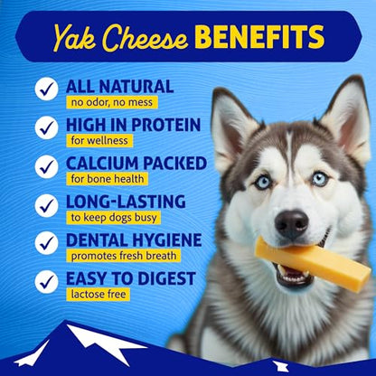 Himalayan Chew Original Yak Cheese Chew, Bacon, 3 Small Sticks, 1.1 oz, Gluten Free, Healthy Treats, Grain & Lactose Free 100% Natural, Long Lasting Chews for s Under 15 lbs