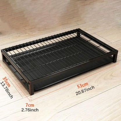 Dog Toilet Tray Puppy Pee Pad Holder Restroom with Metal Mesh Easy Clean Drawer Structure Suitable for Home Porch Kenn, S