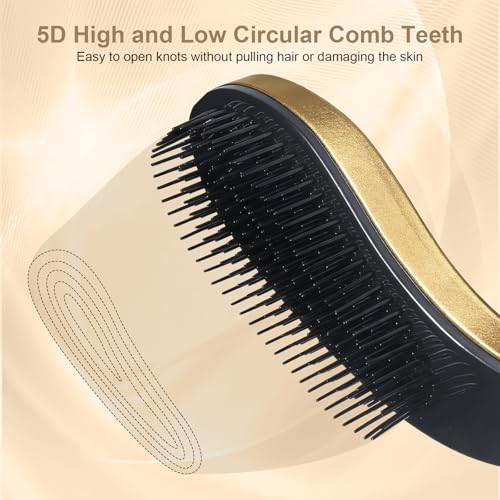 Small Dog Brush- Grooming Tool for Teddy, Yorkies, Maltese, Shih Tzu, Chihuahua - Puppy Hair Brush - (Rose Gold) - color: Rose Gold