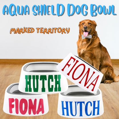 Spill-Proof Pet Bowl No Spill, Non-Slip, Slow Feeding Water Bowl 1.5L, with Floating Disk, Indoor/Outdoor Use, Perfect for Travel Use. No More Wet Socks, Keep The Floor Dry with The Aqua-Shield Bowl