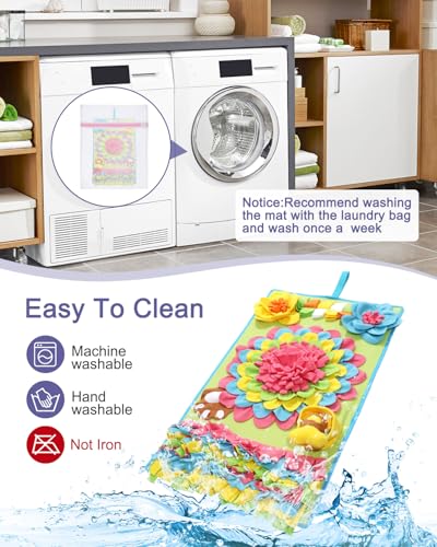 Snuffle Mat for Dogs -30.7 * 18.9inch Pet Treats Feeding Mat, Interactive Dog Puzzle Toy for Boredom, Dog Feeding Mats for Slow Feed, Relieve Anxiety, Encourages Natural Foraging Skills - size: 30.7*18.9in