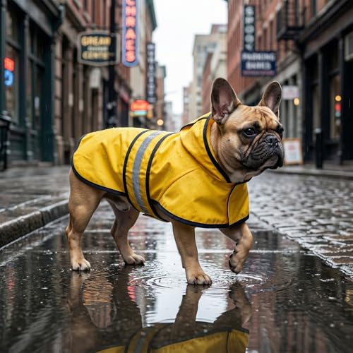 choyaxo Dog Raincoat Dog Rain Jacket with Hooded for Small Medium Dogs - size: Medium