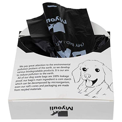 300 Counts Extra Thick Black Pet Poop Waste Bags With Handles for Dogs Ocean Wind-Scented - style: 300 Counts-Ocean Wind-Scented