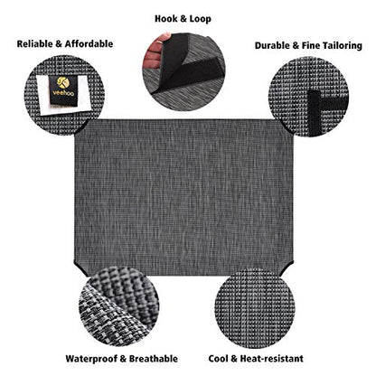 Veehoo Dog Bed Cover for CWC1803-L - color: Black Silver, size: 42.0"L x 30.0"W x 0.2"Th