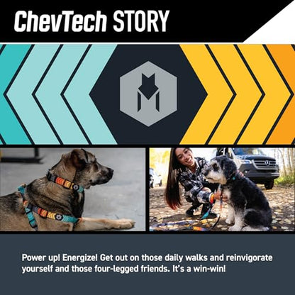 Wolfgang Heavy Duty, Adjustable Dog Collar with Quick Release Nylon Buckle for Walking & Training, ChevTech Print, Small - color: ChevTech Print, size: Small (5/8 Inch x 8-12 Inch)