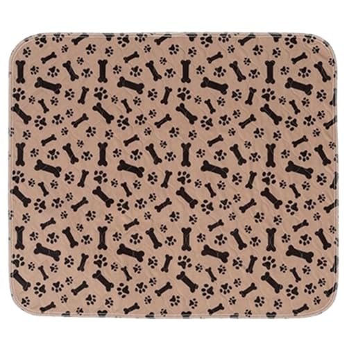 Washable Pee Pads for Dogs | Reusable Absorbent Mat | Odor Proof Non-Slip Pee Mats for Dogs | for Training Potty Indoor Crate Balcony Car Kennel Floor - color: Tan, size: 30x30cm
