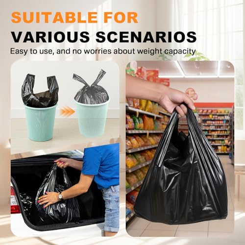100 Count Dog Poop Bags Compatible with Arm & Hammer Pooper Scoopers, Thickened Pet Waste Bags with Easy-Tie Handles, Leak-Proof for Swivel Bin & Rake（Only Bags）
