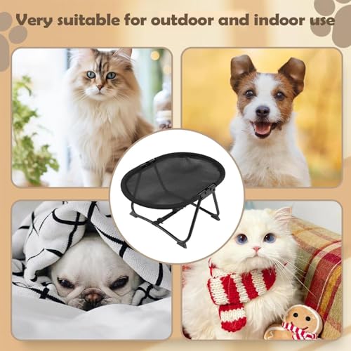 Outside Dog Bed,Portable Breathable Non Slip Cot Hammock | 22.44 x 16.14 x 10.23Inch Dog Bed Outdoor | for Pets Cats Kitten Puppy Sleep Rest Camping Travel - color: A