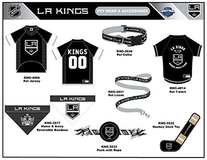 NHL Los Angeles Kings Tee Shirt for Dogs & Cats, X-Small. - Are You A Hockey Fan? Let Your Pet Be An NHL Fan Too! - color: Los Angeles Kings, size: X-Small