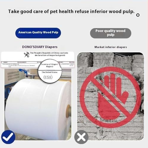 Dog Diapers Male, 10 Count Male Dog Diapers Disposable -Super Thin Diapers High Absorbent Belly Bands for Dogs (S,Female) - size: S