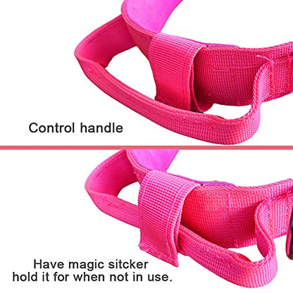 Tactical Dog Collar Adjustable Military Nylon Dog Collar with Control Handle and Heavy Duty Metal Buckle for Medium and Large Dogs (Pink,S) - color: Pink, size: Small (Pack of 1)