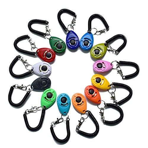 2 Pcs Dog Training Clicker, Ultrasonic 2-in-1 Pet Whistle with Strap